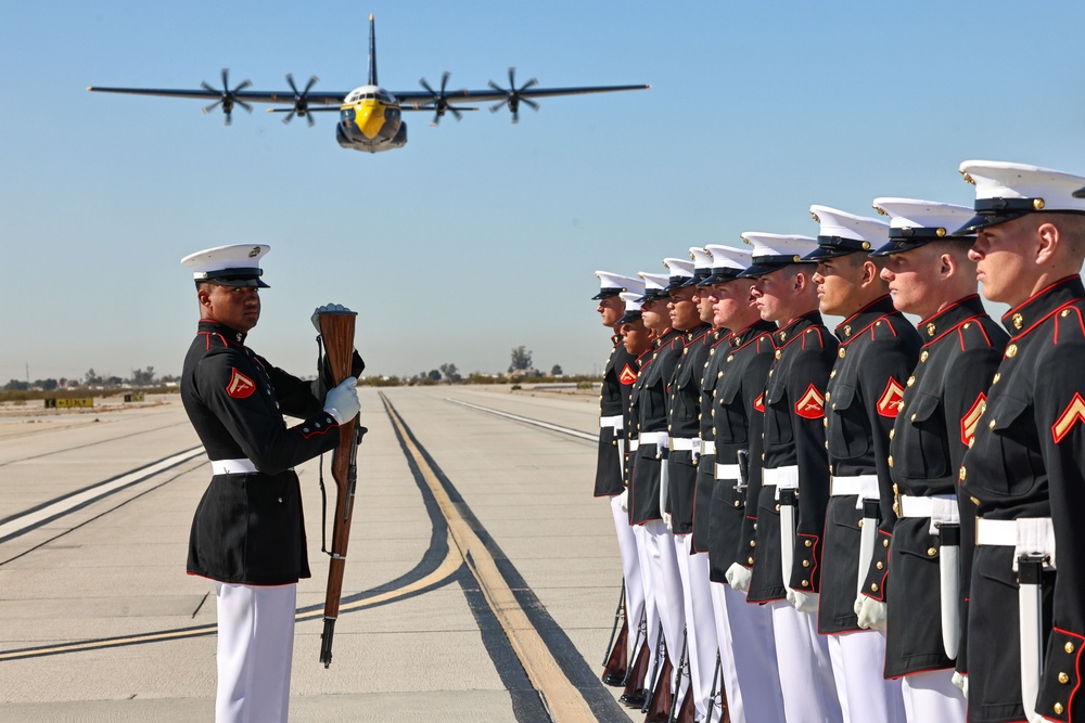 Silent Drill Platoon meet &quot;Fat Albert&quot;