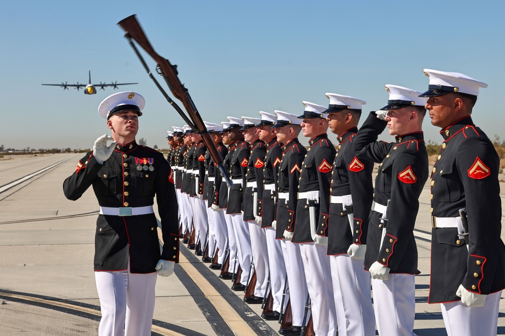 Silent Drill Platoon meet &quot;Fat Albert&quot;