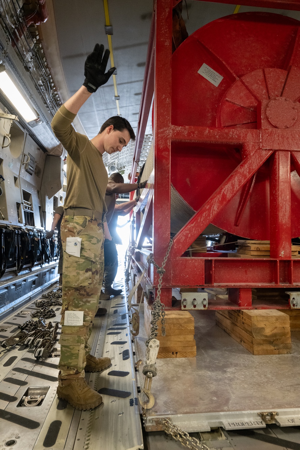 Team Dover sends salvage equipment overseas