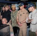 Secretary of Defense Pete Hegseth interacts with Sailors