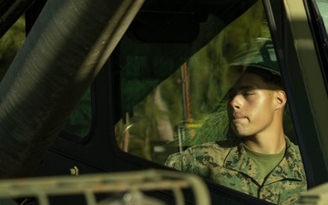 U.S. Marines with 2nd MAW offload equipment and supplies in the Bahamas