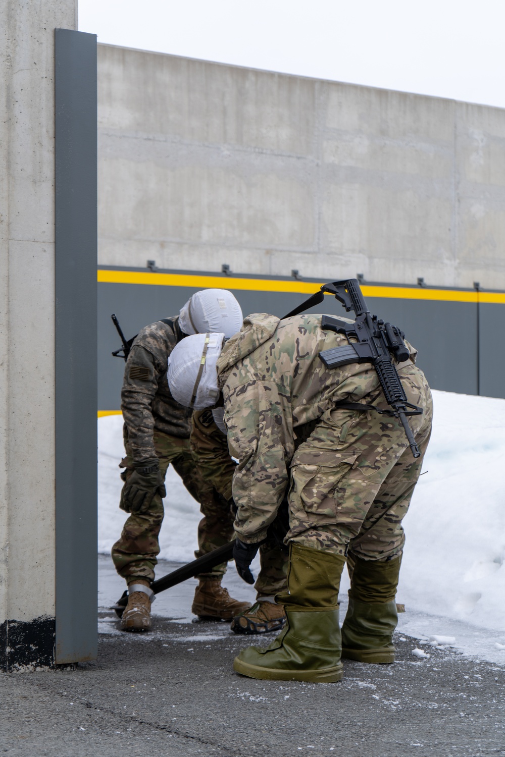 41st Field Artillery Brigade establish an ammunition holding area during Joint Viking 25 in Norway