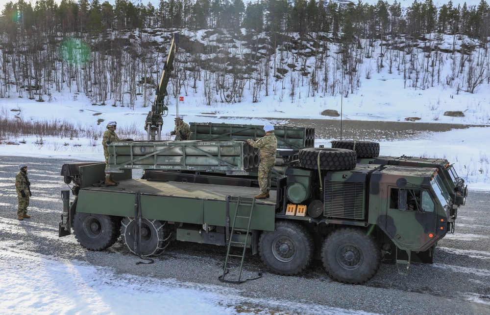 MLRS Battalion conducts rearm, refuel, and resupply operations during exercise in Norway