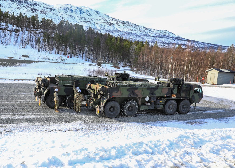 MLRS Battalion conducts rearm, refuel, and resupply operations during exercise in Norway