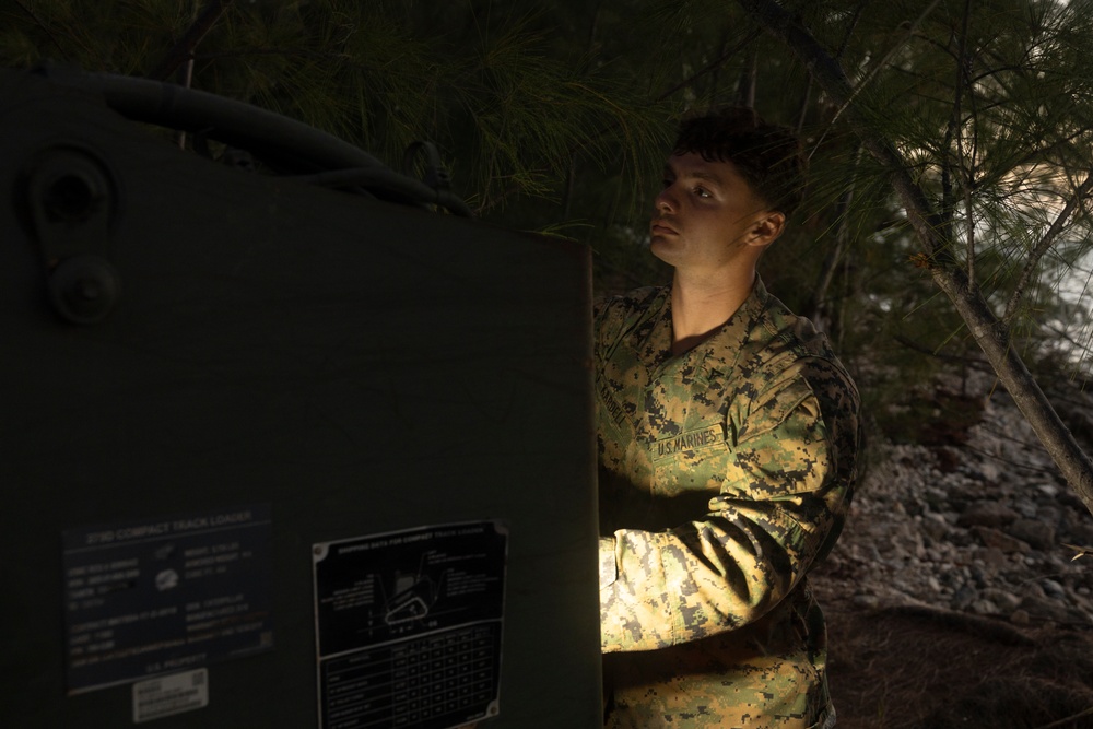 U.S. Marines with MWSS-272 perform preventative maintenance