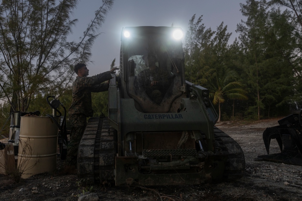 U.S. Marines with MWSS-272 perform preventative maintenance