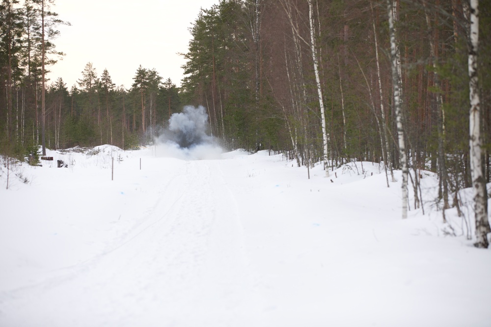 Virginia National Guard Engineers conduct mine detection and clearance training during Arctic Forge 25