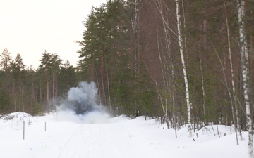 Virginia National Guard Engineers conduct mine detection and clearance training during Arctic Forge 25