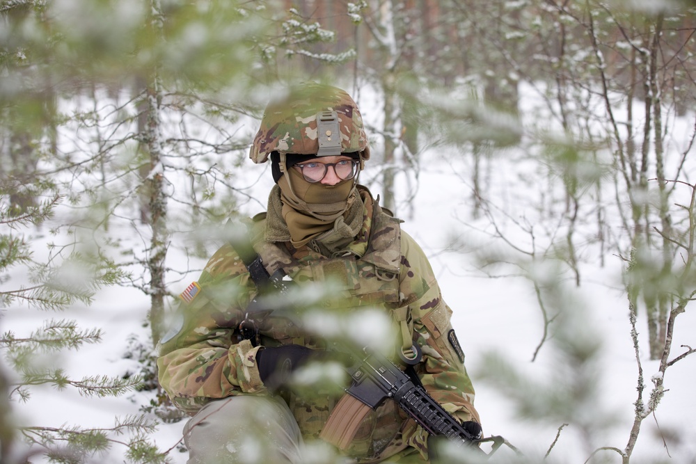 Virginia Army National Guard Engineers train on mine emplacement during Arctic Forge 25