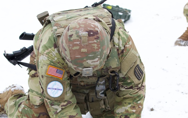 Virginia Army National Guard Engineers train on mine emplacement during Arctic Forge 25