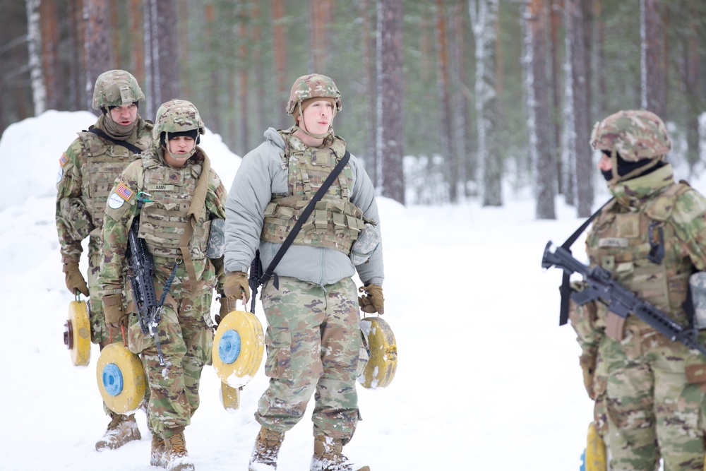 Virginia Army National Guard Engineers train on mine emplacement during Arctic Forge 25