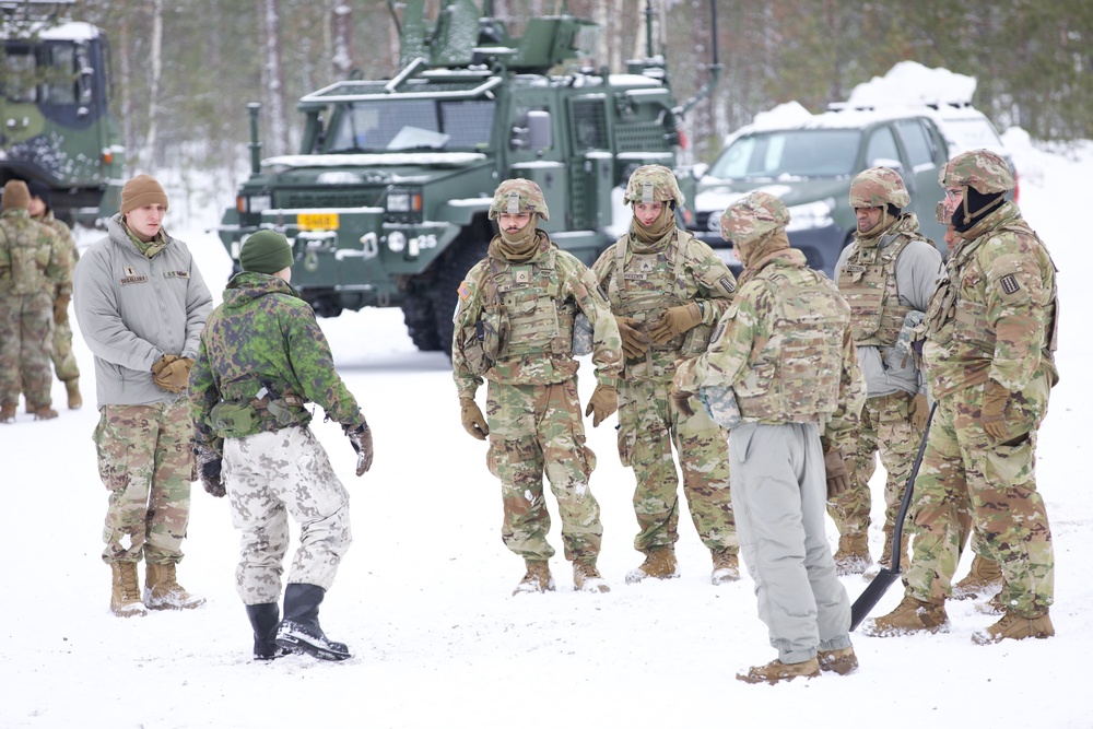 Virginia Army National Guard Engineers train on mine emplacement during Arctic Forge 25