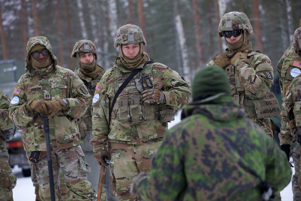 Virginia Army National Guard Engineers train on mine emplacement during Arctic Forge 25