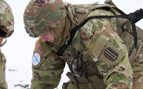 Virginia Army National Guard Engineers train on mine emplacement during Arctic Forge 25