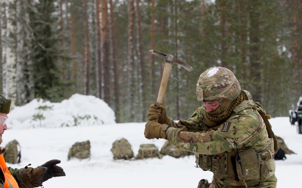 Virginia Army National Guard Engineers train on mine emplacement during Arctic Forge 25
