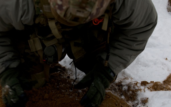 Virginia Army National Guard Engineers train on mine emplacement during Arctic Forge 25