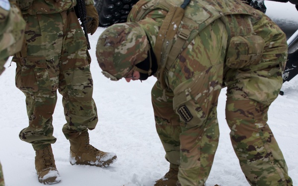 Virginia Army National Guard Engineers train on mine emplacement during Arctic Forge 25