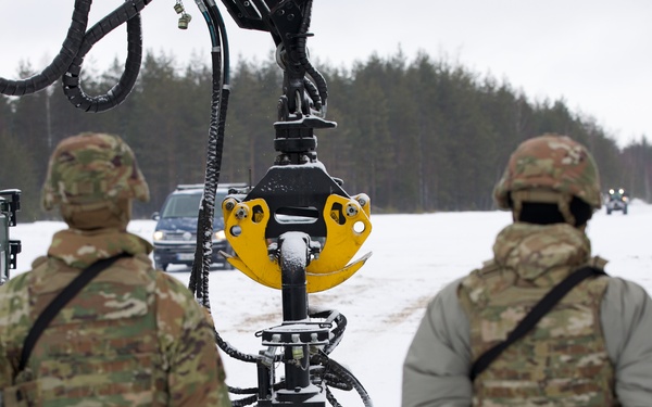 Virginia Army National Guard Engineers train on mine emplacement during Arctic Forge 25