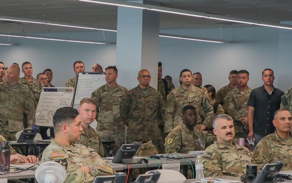 The nerve center of the 24/7 operations at Joint Task Force Southern Guard