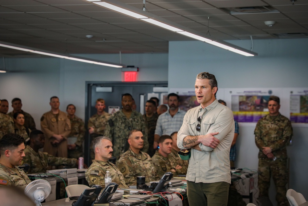 SECDEF Hegseth visits Naval Station Guantanamo Bay