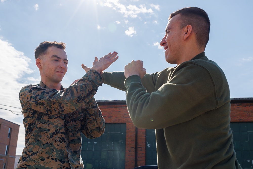 U.S. Marines participate in SAF training