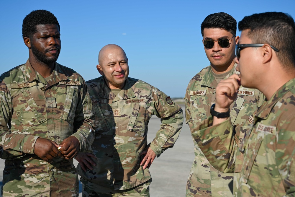 6th MDG bioenvironmental engineers train on the flightline