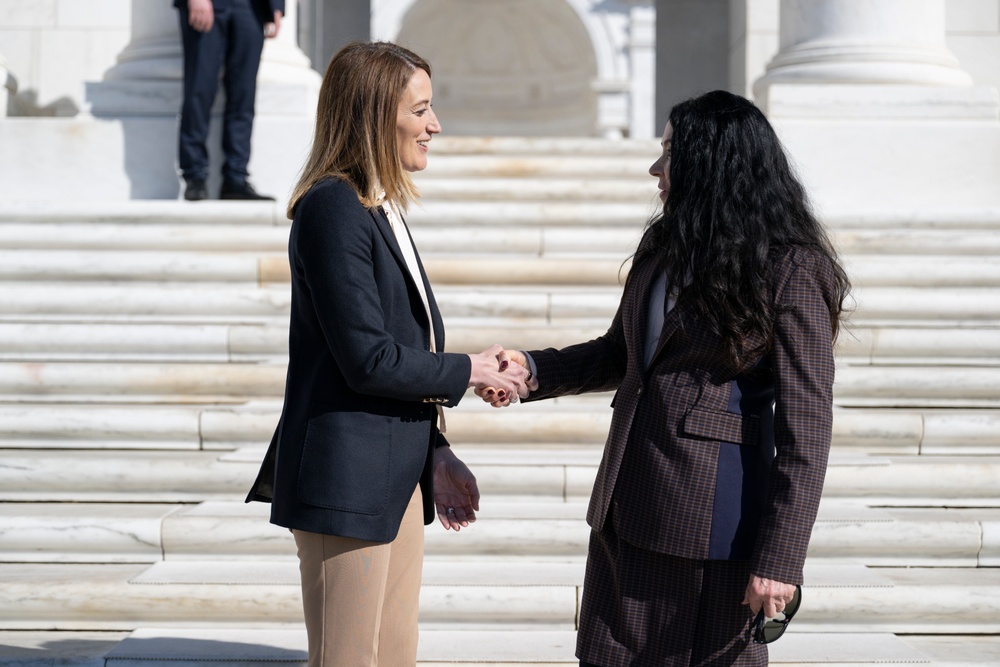 European Parliament President Roberta Metsola Visits ANC