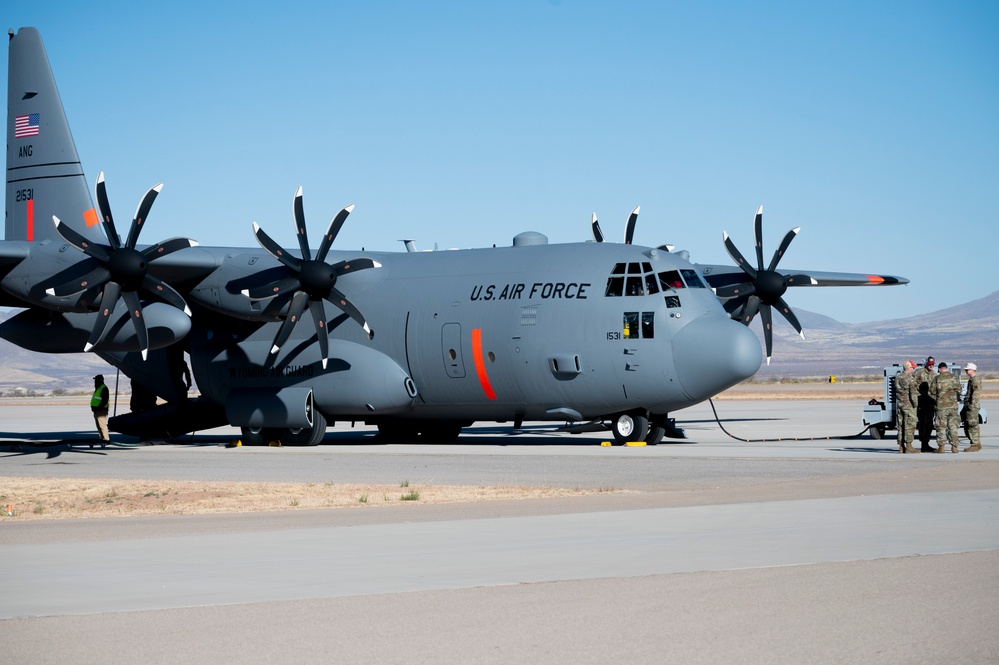 Cowboy Guard and the California Air National Guard conduct MAFFS training in Arizona