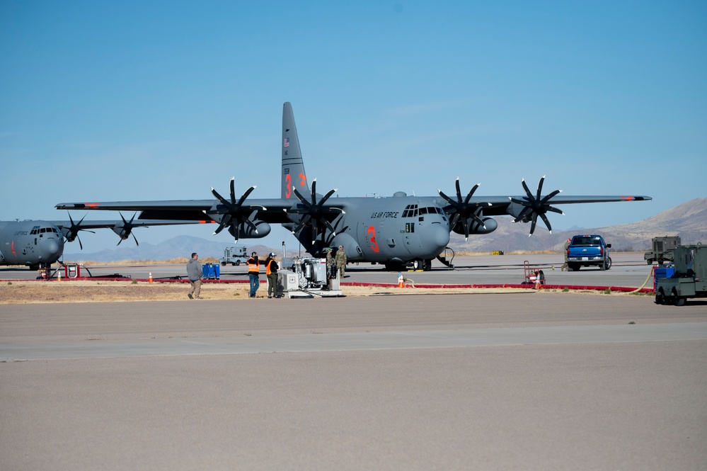 Cowboy Guard and the California Air National Guard conduct MAFFS training in Arizona