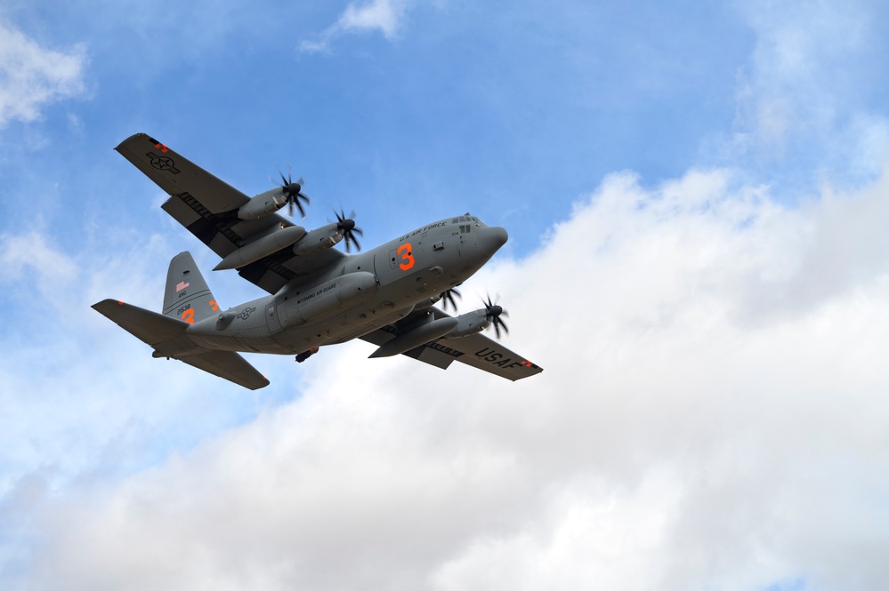 Cowboy Guard and the California Air National Guard conduct MAFFS training in Arizona