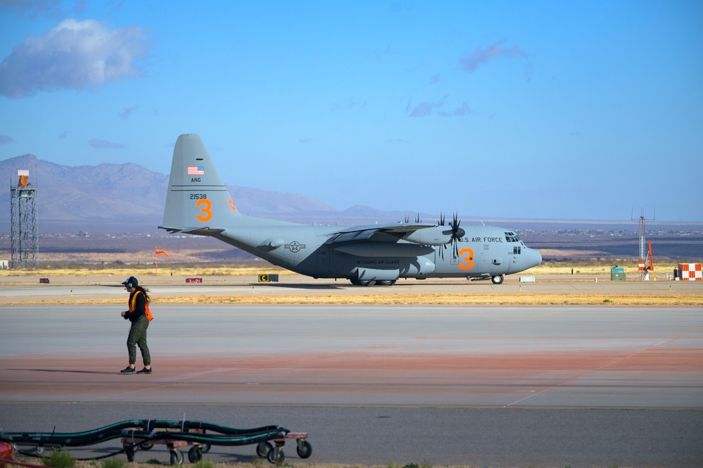 Cowboy Guard and the California Air National Guard conduct MAFFS training in Arizona