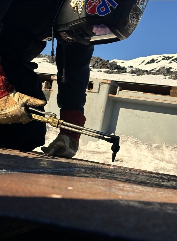 NMCB 3 Detachment Antarctica Welding and Drilling