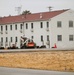 Contractors prepare third World War II-era barracks for relocation at Fort McCoy