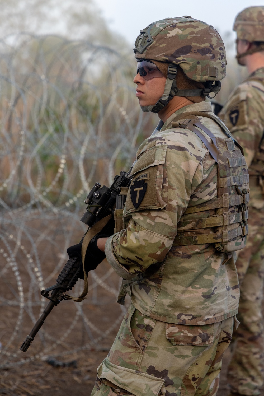 US Soldiers support southern border mission