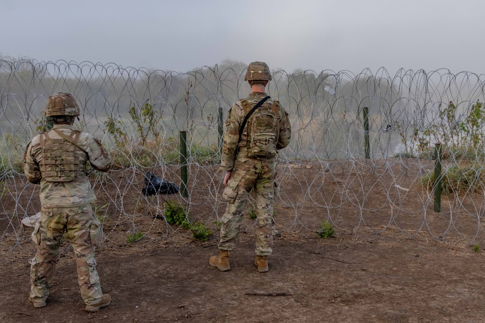 US Soldiers support southern border mission