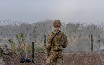 US Soldiers support southern border mission