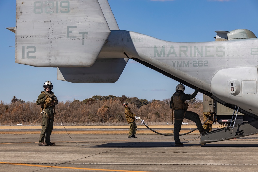 Iron Fist 25 | VMM-262 (Rein.) and JGSDF conduct Bilateral Insert