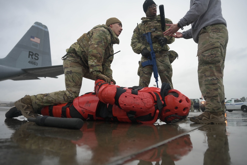 86 SFS Raven candidates go through raven FTX at Ramstein AB