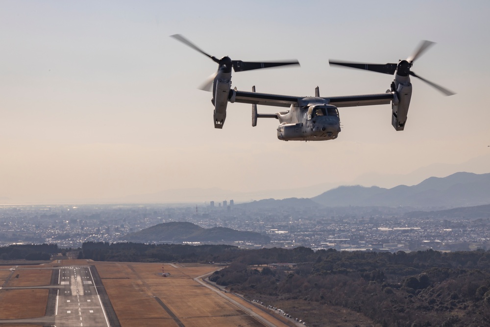 Iron Fist 25 | VMM-262 (Rein.) conducts Aerial Refuel of MV-22B Ospreys with C-130H