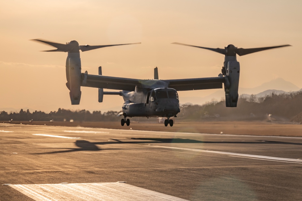 Iron Fist 25 | VMM-262 (Rein.) conducts Aerial Refuel of MV-22B Ospreys with C-130H