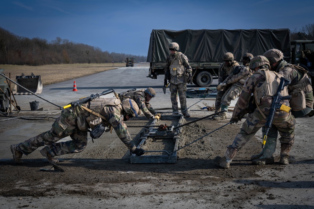 U.S., French Army Strengthen Airfield Repair Capabilities in Ex. Linebacker