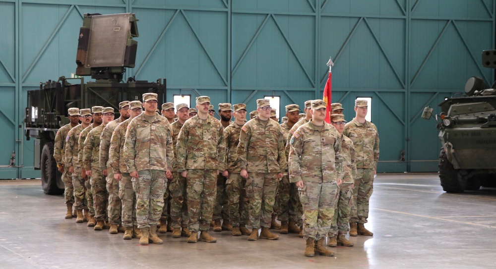 Charlie Battery, 5th Battalion, 4th Air Defense Artillery Regiment Change of Command.