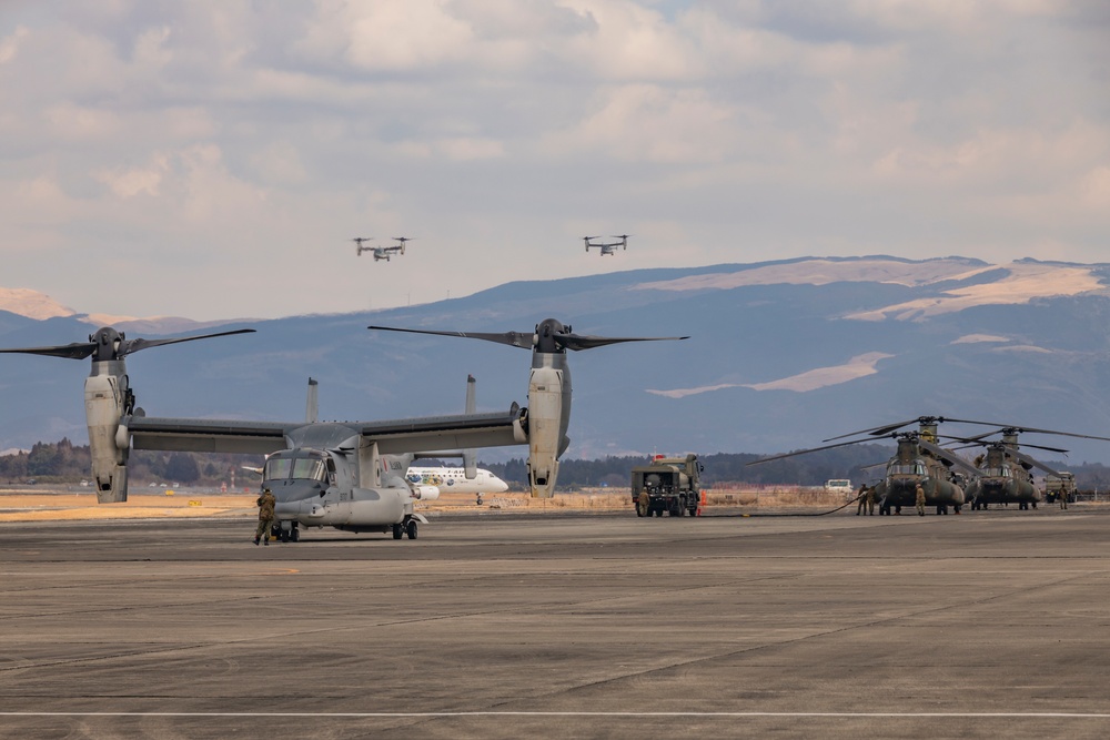 Iron Fist 25 | VMM-262 (Rein.) and JGSDF conduct Bilateral Insert