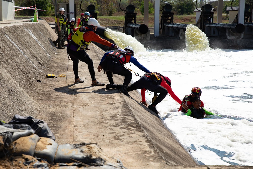 U.S. and Thai Armed Forces, Civilian agencies, and international partners train in disaster relief and humanitarian assistance during Exercise Cobra Gold 2025