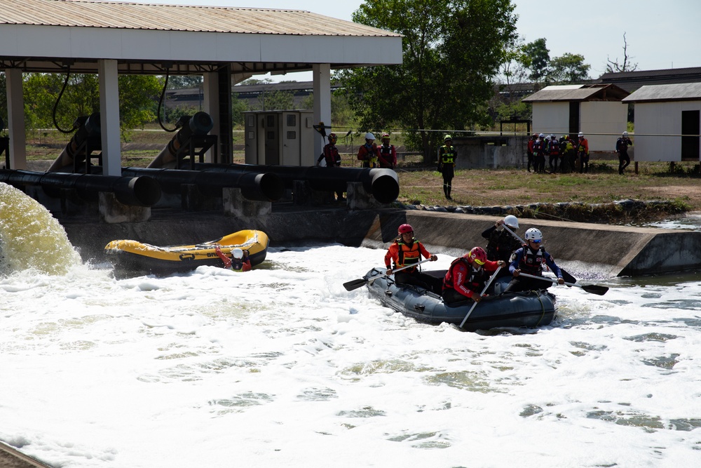 U.S. and Thai Armed Forces, Civilian agencies, and international partners train in disaster relief and humanitarian assistance during Exercise Cobra Gold 2025