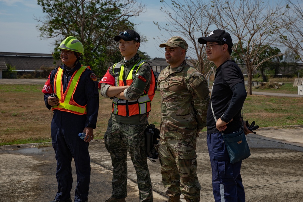 U.S. and Thai Armed Forces, Civilian agencies, and international partners train in disaster relief and humanitarian assistance during Exercise Cobra Gold 2025