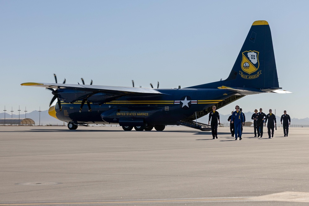 The Blue Angels and the Silent Drill Platoon visit MCAS Yuma 2025