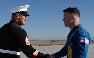 The Blue Angels and the Silent Drill Platoon visit MCAS Yuma 2025