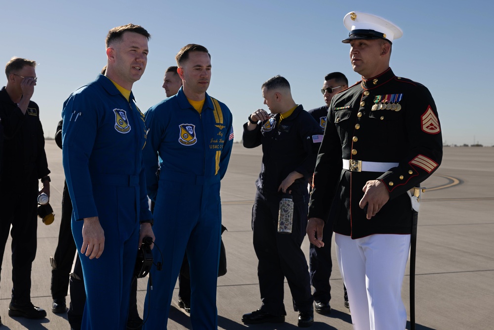 The Blue Angels and the Silent Drill Platoon visit MCAS Yuma 2025