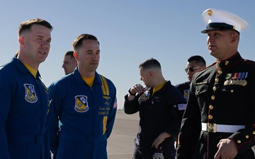 The Blue Angels and the Silent Drill Platoon visit MCAS Yuma 2025